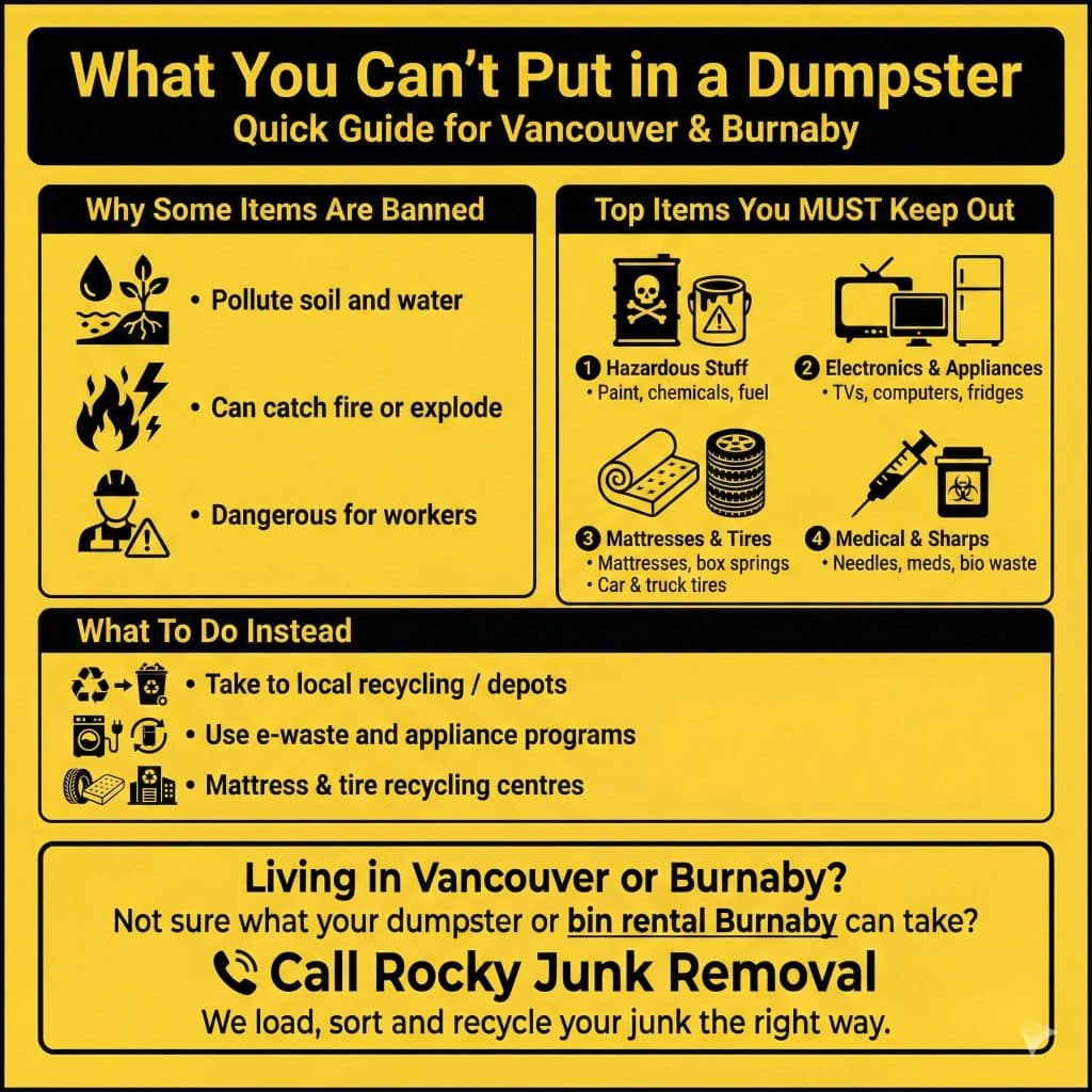 What You Can’t Put in a Dumpster? info